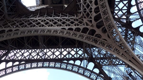 Eiffel Tower, view from below