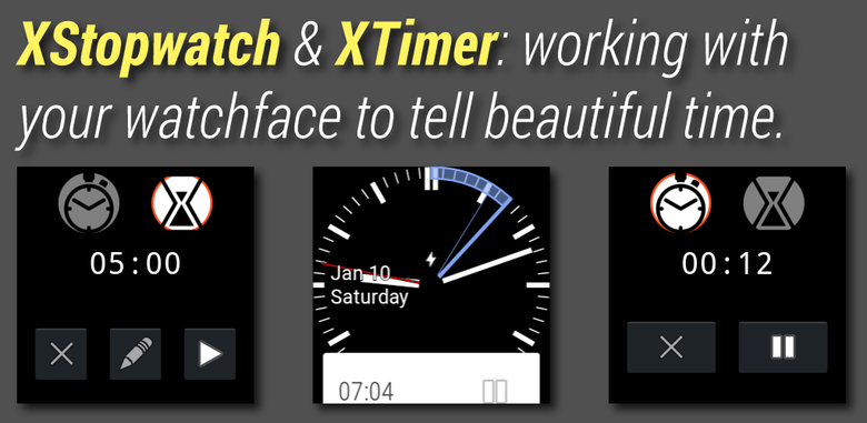 XStopwatch & XTimer: Working with your watchface to tell beautiful time.
