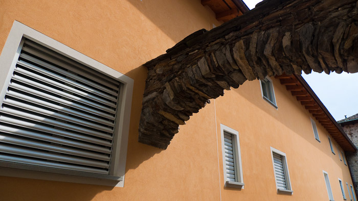 Old arch, newer house