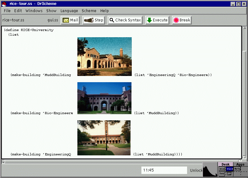 [A Rice University Tour in DrScheme]