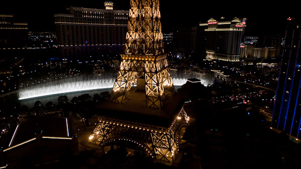 Paris's Eiffel Tower and Bellagio's Water Fountain