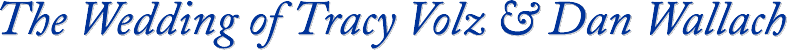 The Wedding of Tracy Volz & Dan Wallach